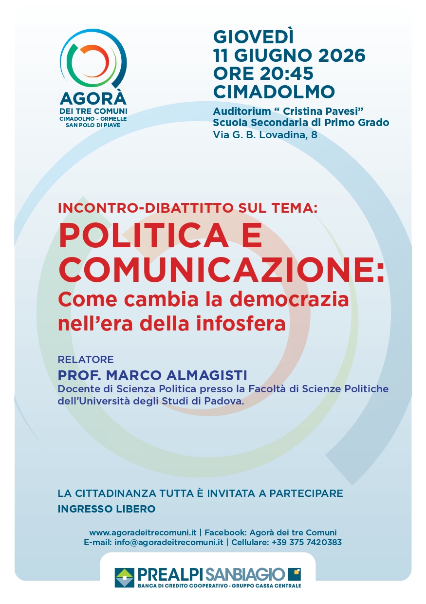 POLITICA E COMUNICAZIONE: Come cambia la democrazia nell’era della infosfera